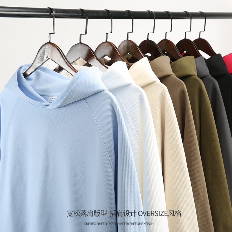 其他插肩高级宽松连帽卫衣