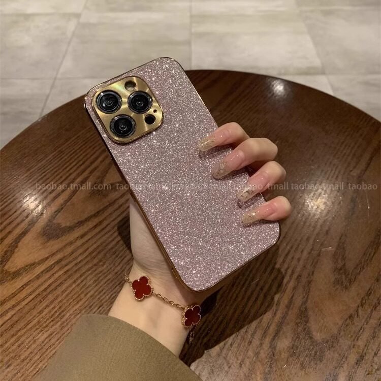 奢华电镀星钻闪粉手机壳