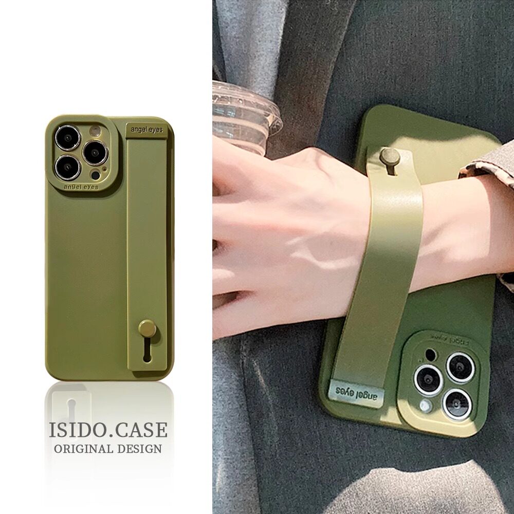 【高品质】腕带手机壳适用苹果16promax手机壳时尚简约防摔高级感女款镜头全包13小众网红16p保护套苹果14pro