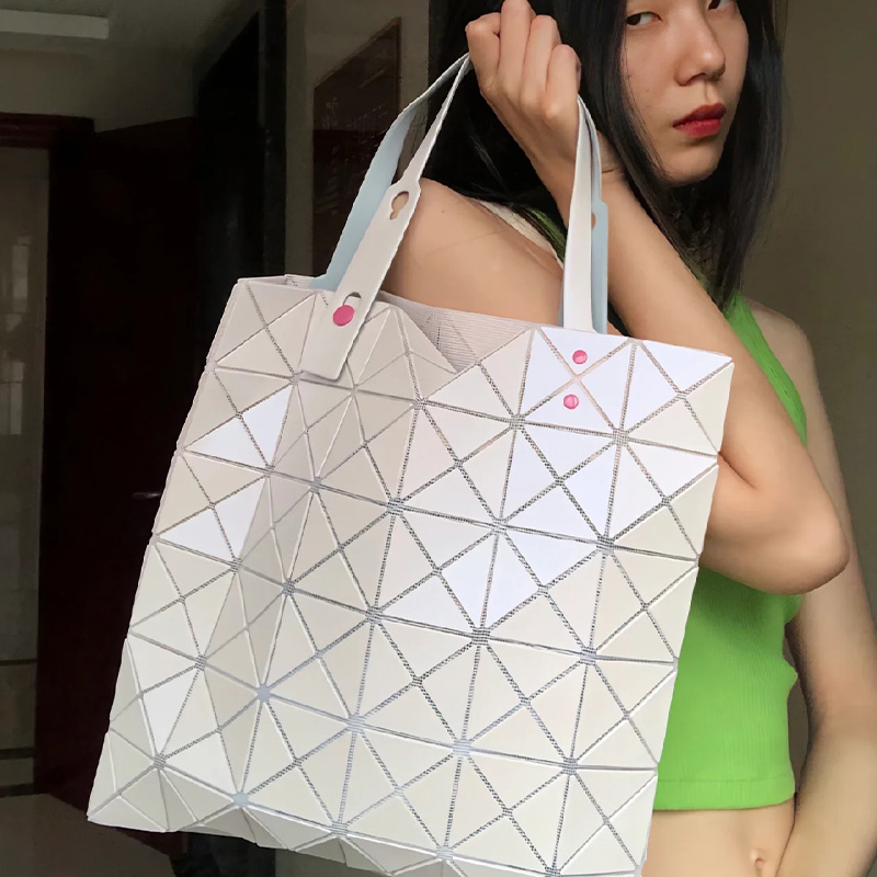 几何时尚托特包大容量手提通勤包