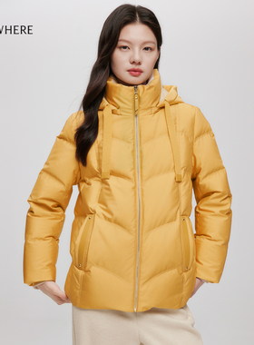 【初雪鹅绒服】ELSEWHERE珂思商场同款高克重茧型羽绒服25冬新款