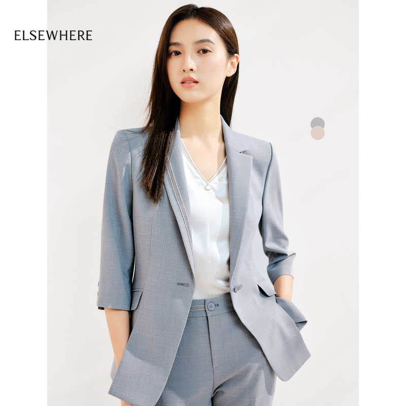 珂思高级感气质西服外套女