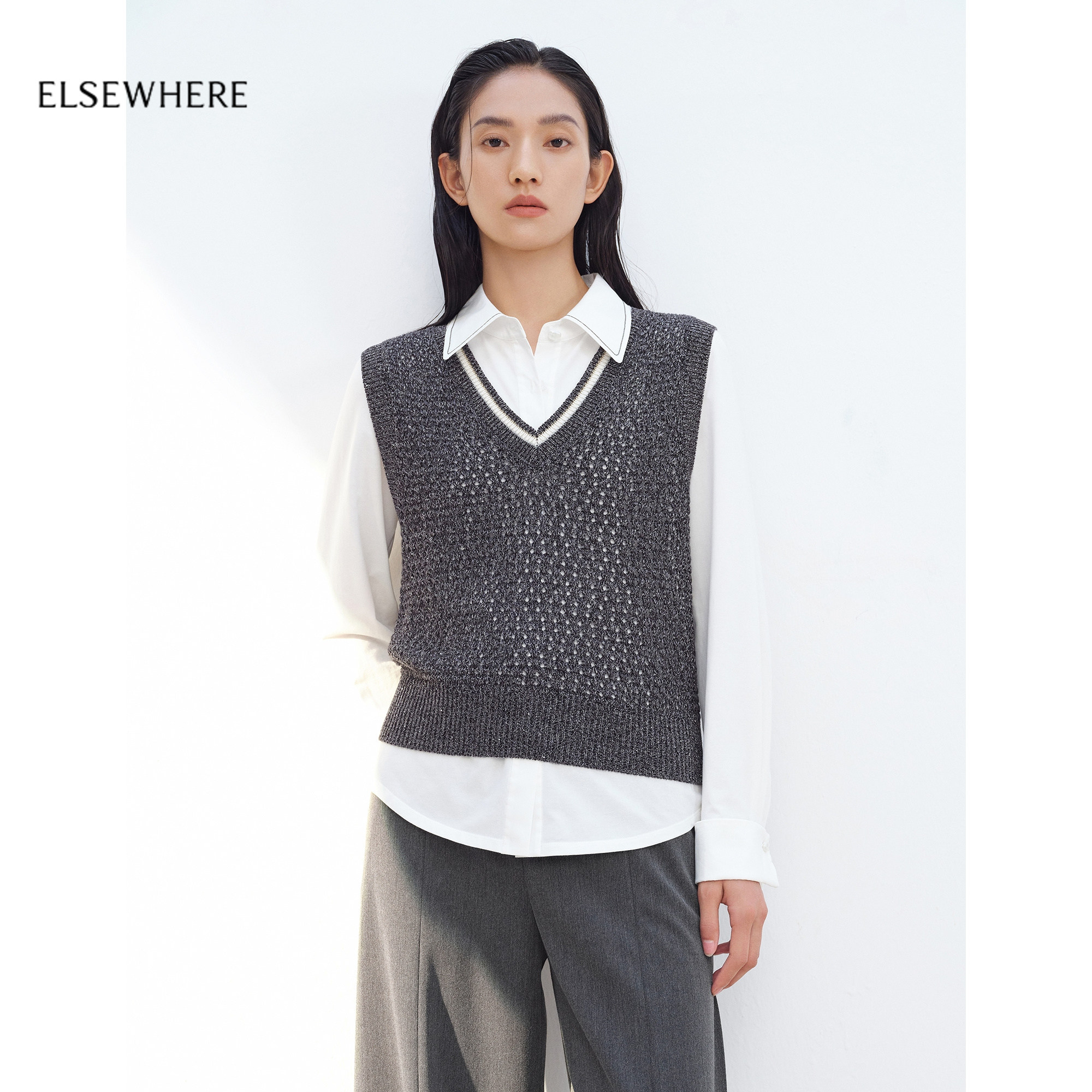 【天丝】ELSEWHERE珂思商场同款两件套衬衫上衣女2026春季新款,女装/女士精品,衬衫,淘宝优惠券,粉丝福利购,淘宝优惠卷