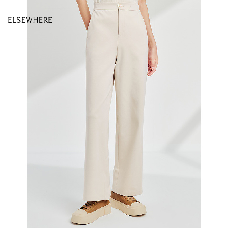 珂思新疆长绒棉百搭直筒阔腿裤