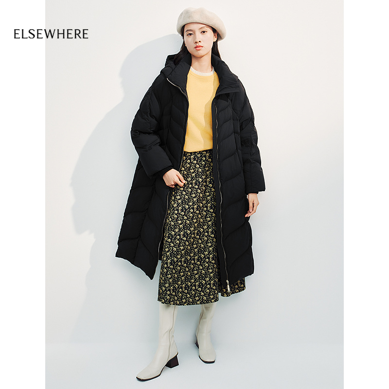 ELSEWHERE珂思绗缝鹅绒服