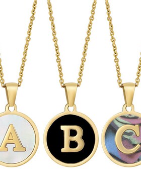Women 26 Alphabet Letter Necklace, Collarbone Chain 字母项链