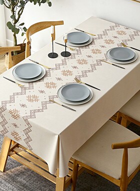 Simple rectangular dining table cloth and coffee table cloth