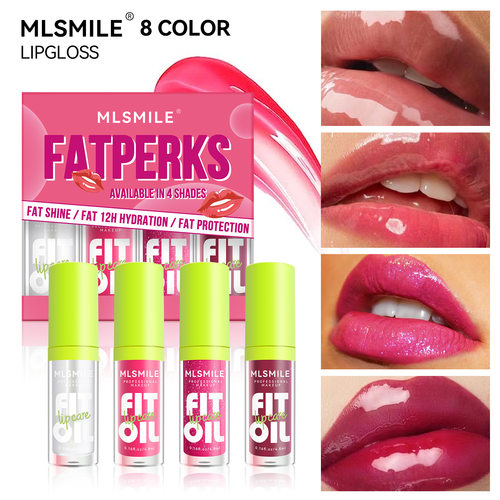 8-color lip balm set，lip care oil,lip glaze ,water lip balm