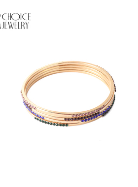 【UR CHOICE】GENUINE●美国I.N.C原单正品多彩宝石细手镯套组