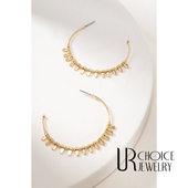 原包装 CHOICE GENUINE SD正品 Petal Hoops金银双色耳圈