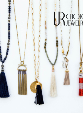 【UR CHOICE】GENUINE●SD正品原包装Antonia Tassel流苏原石项链