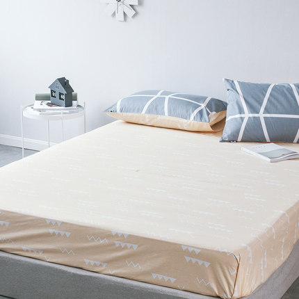 七好啄木鸟 纯棉床笠单件全棉1.5m床垫套床罩1.8米席梦思保护套