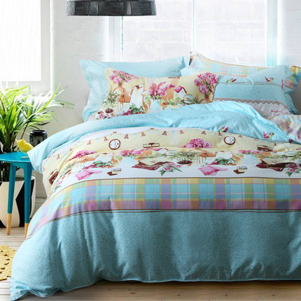 TUCANO 简约时尚臻绒四件套磨毛床单被套秋冬季1.8m床上用品套件