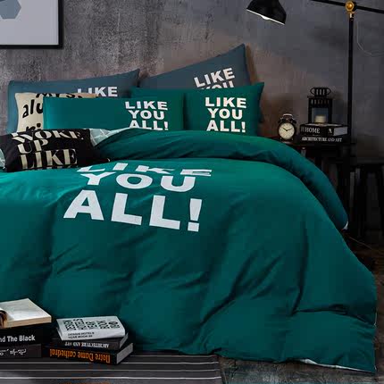 纯棉四件套全棉床品1.8m床上用品夏季被套床单1.2m三件套1.5米