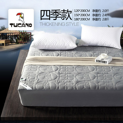 床笠纯棉单件加厚 夹棉防滑床罩床套 1.8m床全棉席梦思床垫保护套