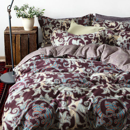 TUCANO 简约时尚臻绒四件套磨毛床单被套秋冬季1.8m床上用品套件