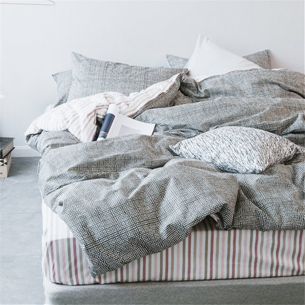 纯棉四件套全棉套件1.5米1.8m双人床上用品被套床单1.2m三件套