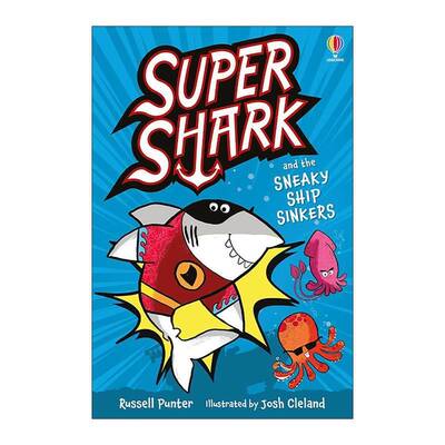 Оригинальный английский Supershark and the Sneaky Ship Sinkers Детская книга-головоломка Usborne «Super Shark and the Sneaky Ship Sinkers» Комикс о животных, английская версия/