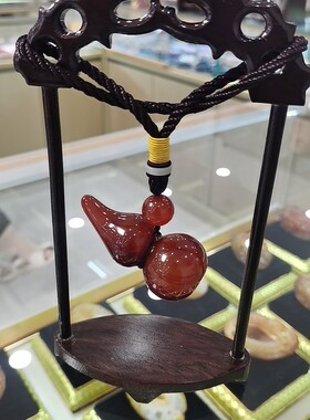 网红阜新天然红玛瑙摆件葫芦车挂车饰品手把件珠宝婚庆装饰品招财