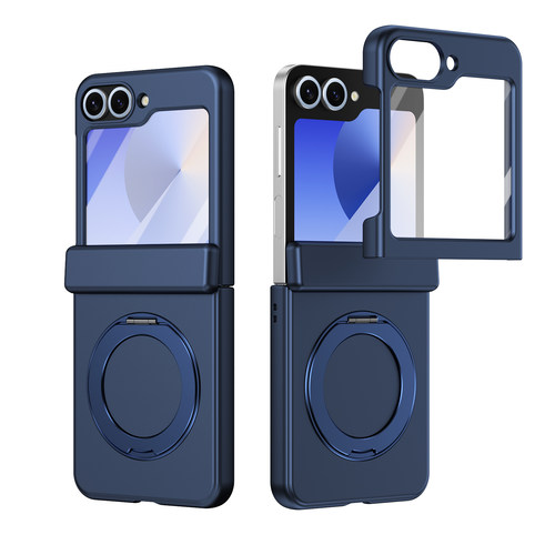 新款magsafe磁吸旋转支架无线充适用三星zflip7手机壳全包防摔6/5壳膜一体超薄w25flip折叠屏保护套中轴铰链