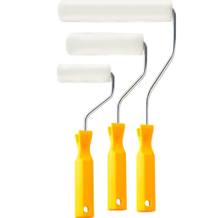 滚筒刷2寸乳胶漆涂料滚刷墙绘用丙烯颜料刷子4寸大小拇指滚芯6寸滚子无死角滚筒刷可替换滚筒芯墙绘工具套装