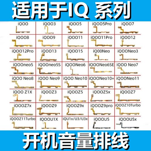 颖彤配件适用于IQOO开机音量排线