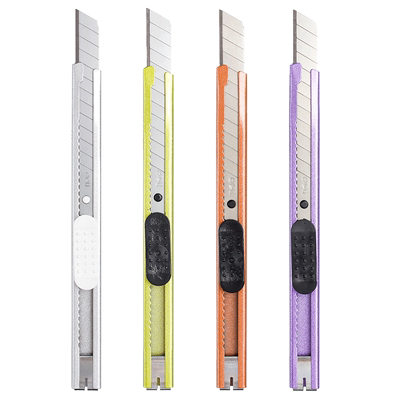 得力壁纸刀美工刀刀架削铅笔信开