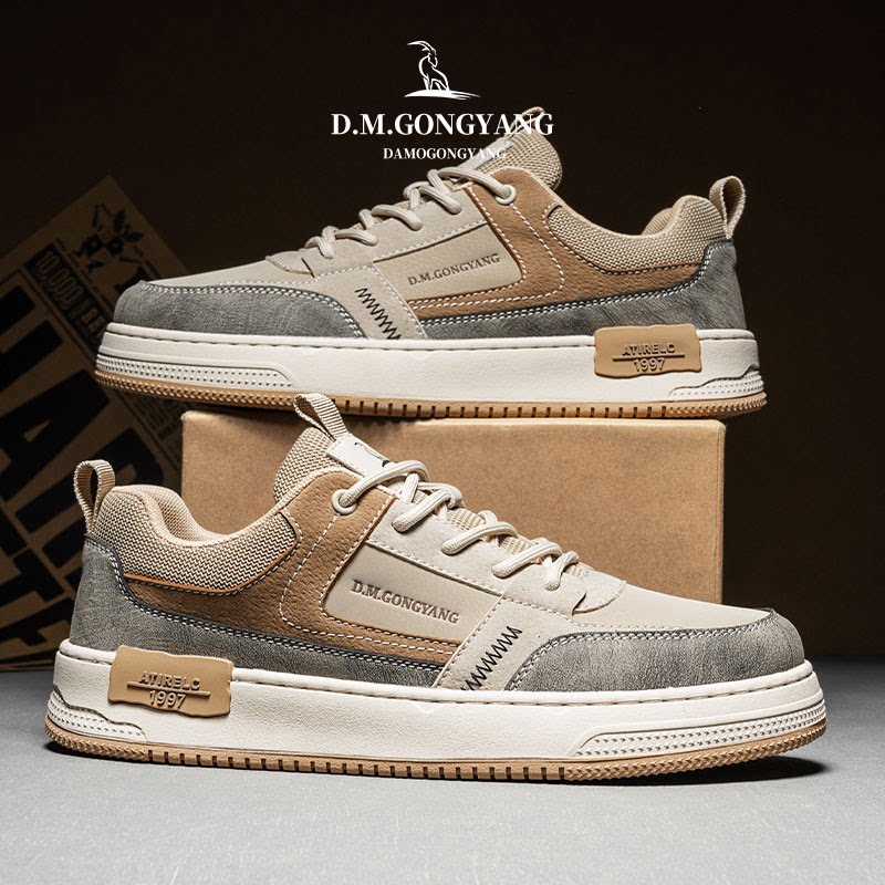 大漠公羊男鞋透气板鞋男款运动鞋休闲男士休闲鞋新款潮牌潮流鞋子