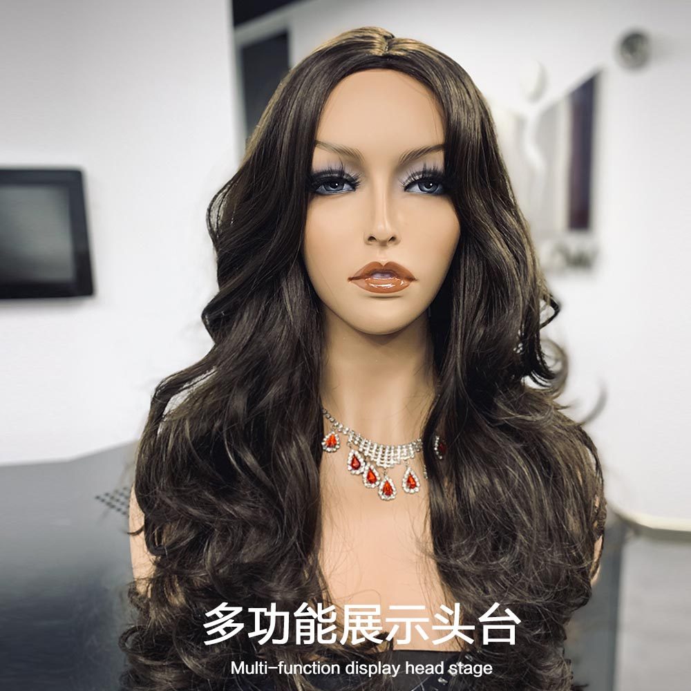 仿真模特头假发饰品拍摄道具假人头直播间假发展示欧美彩妆头模型