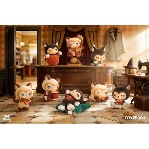 新品零加MEWKY喵琦琦盲盒魔法裁缝店系列可爱桌面摆件女生礼物