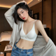 果冻条无痕内衣女夏季 小胸聚拢收副乳防下垂无钢圈软支撑文胸 薄款