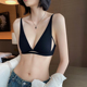 祺蕾无痕内衣女夏薄款 小胸无钢圈舒适性感深v兔耳杯文胸2025新款