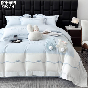 A类母婴级纯棉四件套冬季加厚100全棉床品2025新款床笠款床单被套