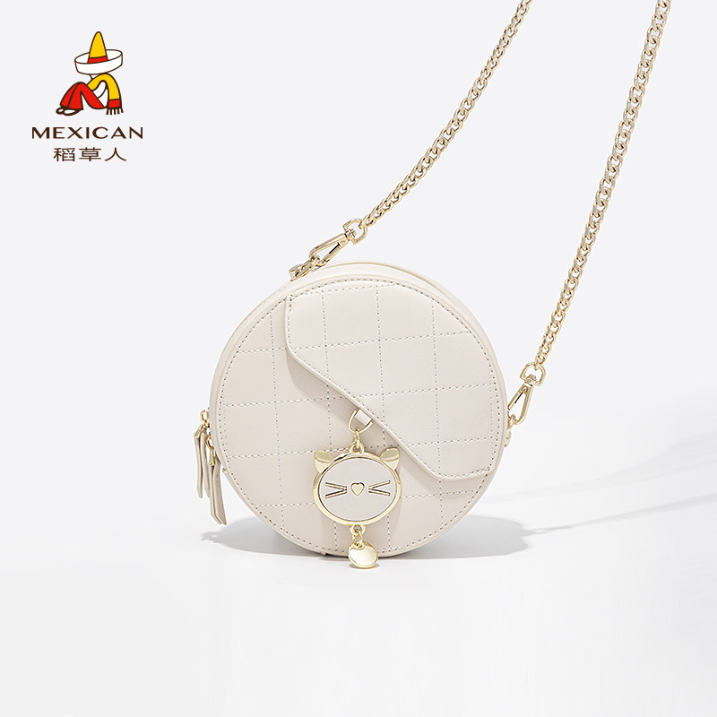 稻草人女包包2020新款潮迷你小包包女链条包洋气单肩包斜挎小包女