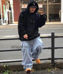 美国Proclub嘻哈oldschool宽松街舞oversize大码 滑板hiphop卫衣