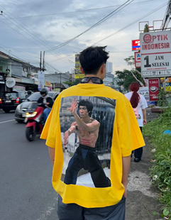 BruceLee李小龍240克纯棉夏季经典百搭宽松街头hiphop复古短袖