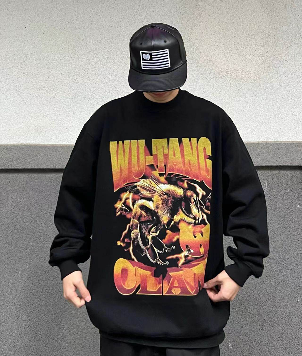 美式oldschool武当派bboy说唱hiphop宽松街舞wutangclan圆领卫衣