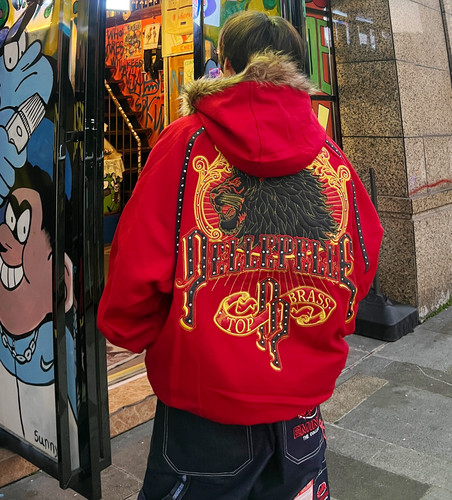 超大码美式绝版pellepelle羊毛重磅重工限量版收藏品连帽羊毛外套