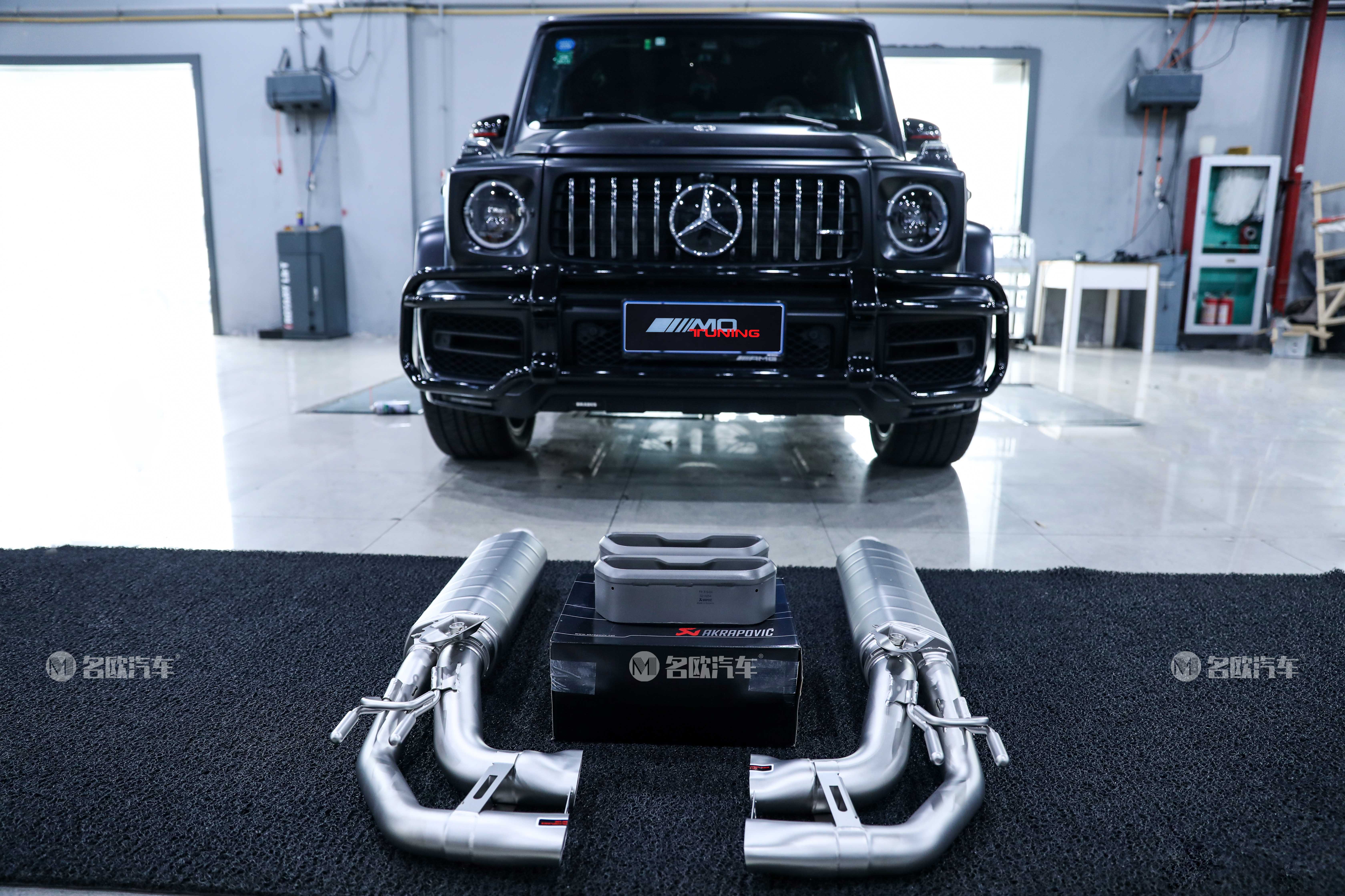 新款W464 G系G500 G63 天蝎AK钛合金排气系统 原车阀门开关