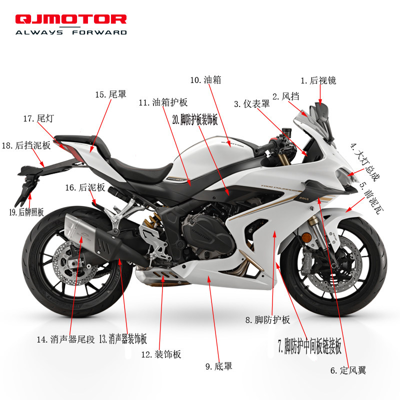 钱江赛800全车外壳塑料件原厂件