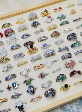 简约设计感气质微镶锆石滴油戒指个性几何形开口可调节指环女戒