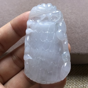 缅甸玉石A货翡翠玉雕玉器文玩老坑料冰起胶枯木逢春厚装挂件吊坠