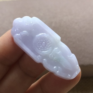 缅甸玉石A货翡翠玉雕玉器文玩春带彩精雕仿古玉牌挂件吊坠捡漏价