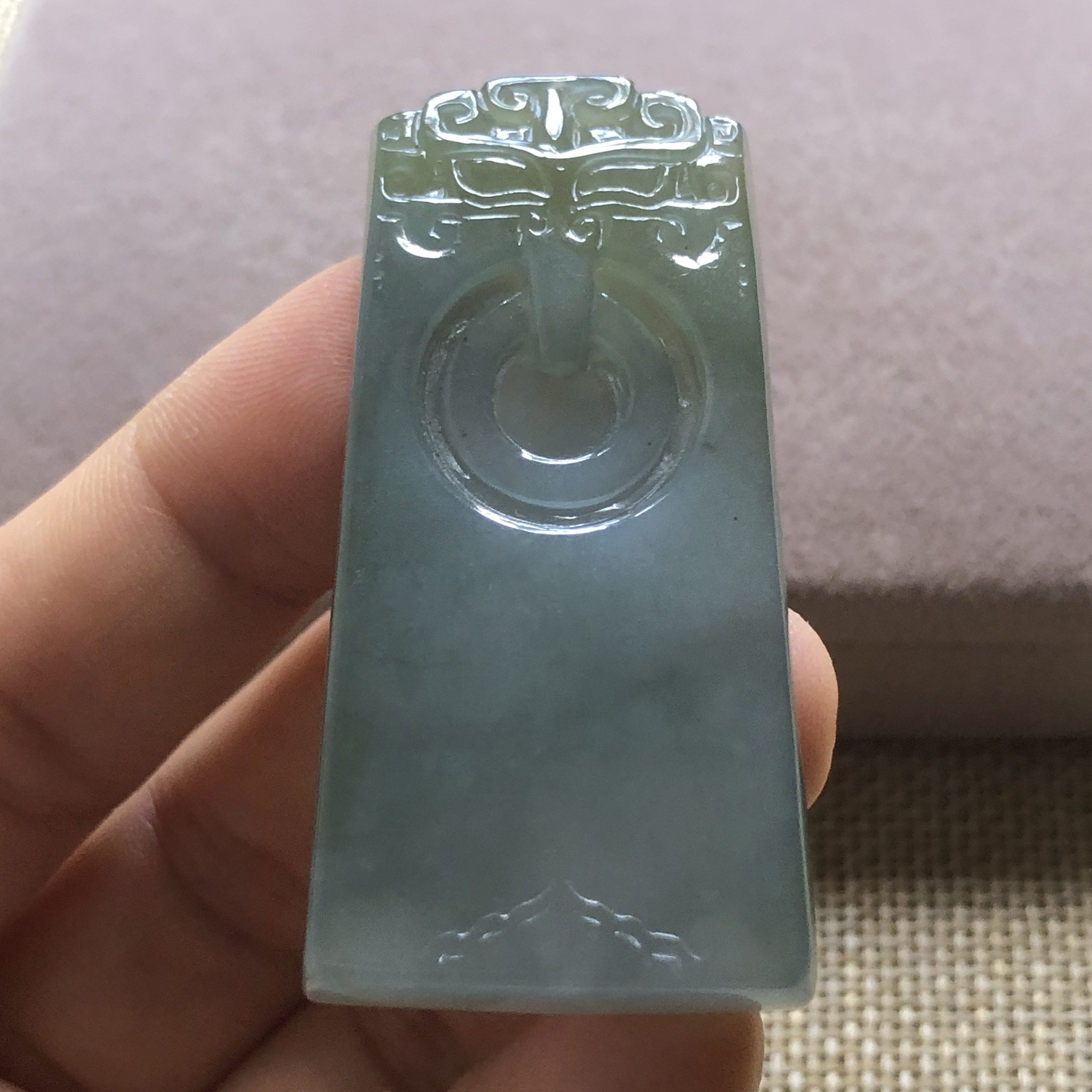 缅甸玉石A货翡翠玉雕玉器文玩老坑料冰起胶黄翡精雕仿古玉牌挂件