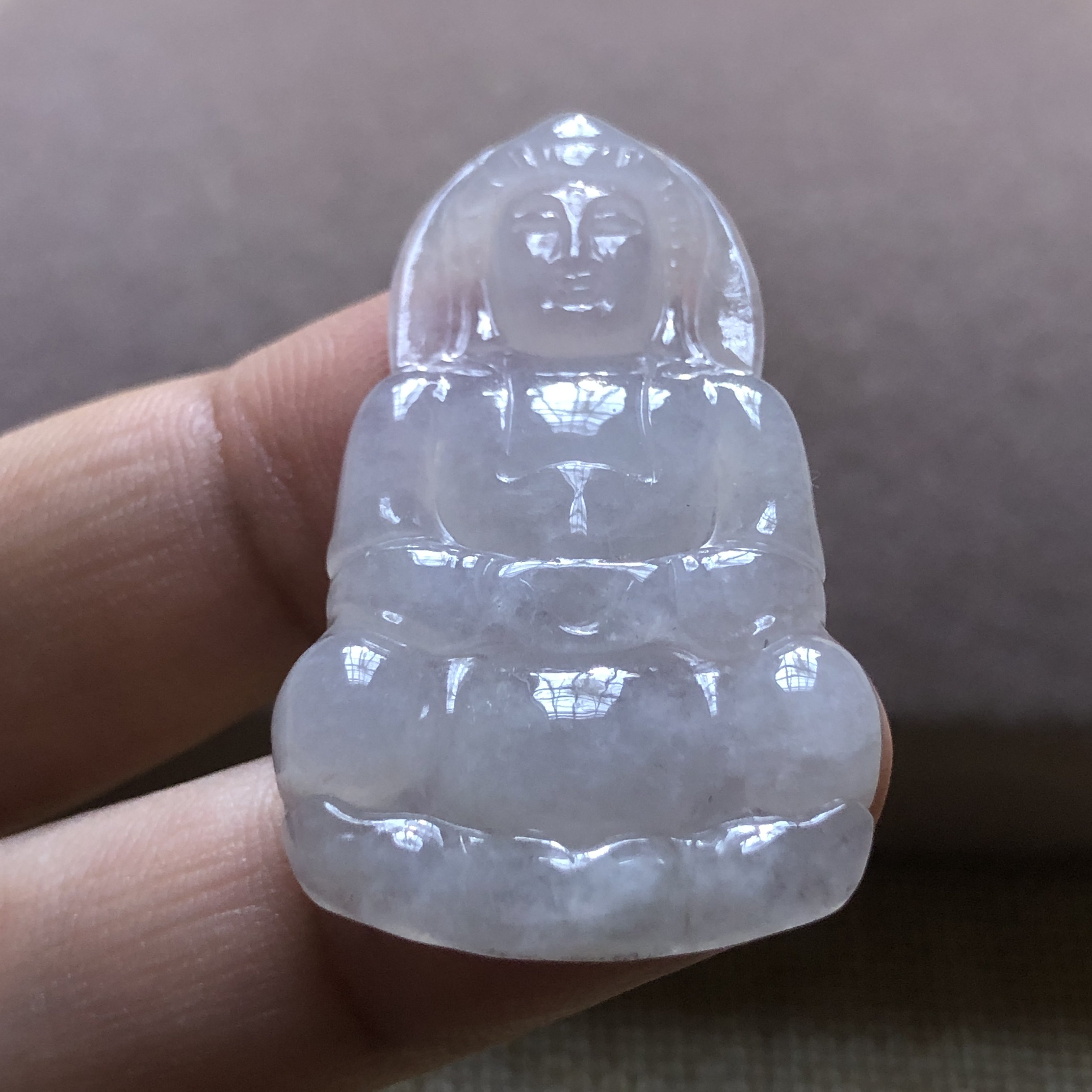 缅甸玉石A货翡翠玉雕玉器文玩老坑料冰糯种观音挂件吊坠捡漏价