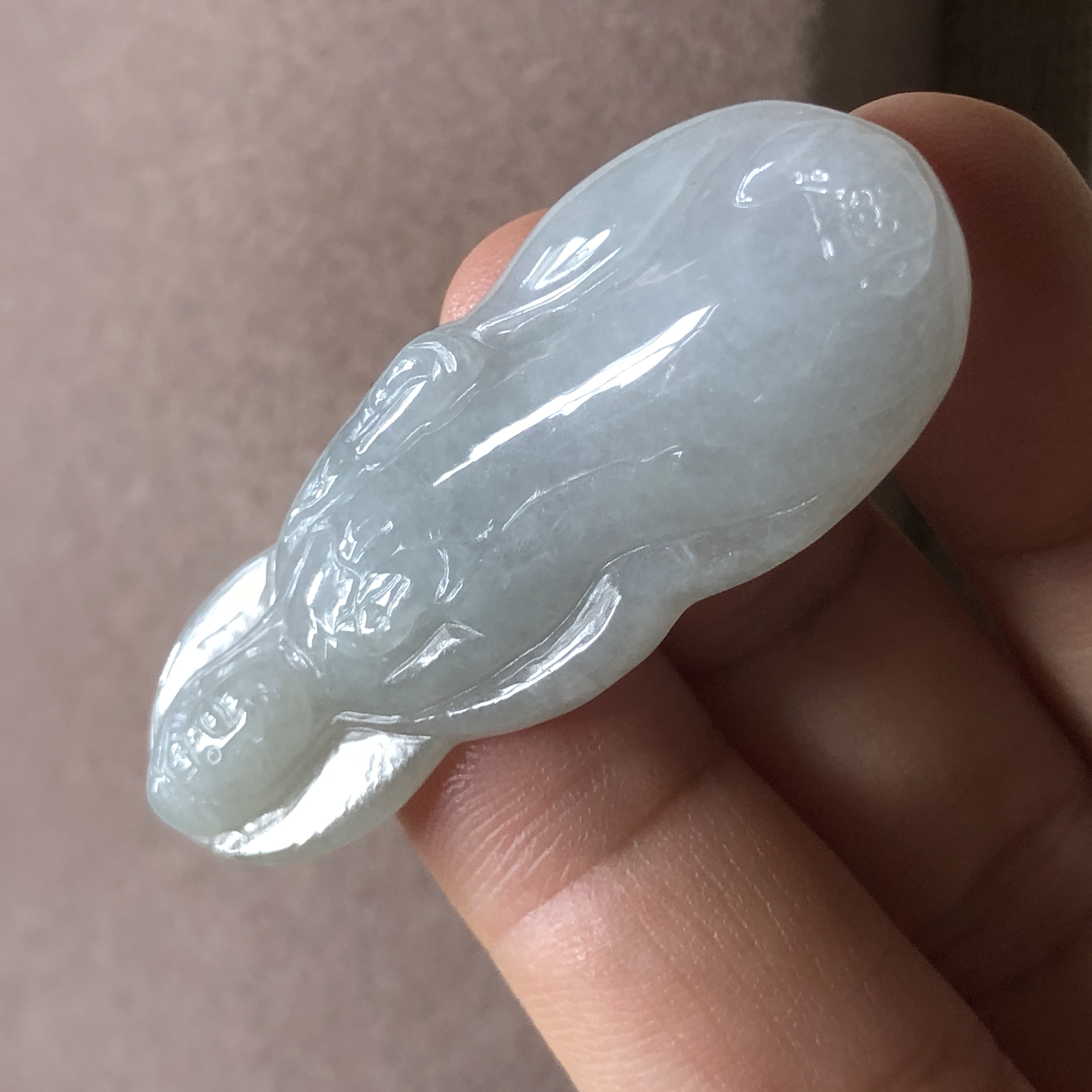 缅甸玉石A货翡翠玉雕玉器文玩冰糯种自在站观音挂件吊坠捡漏价