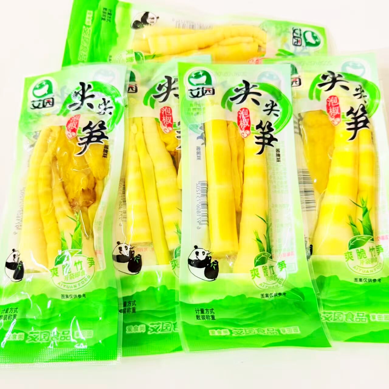 艾园泡椒尖尖笋爽脆竹笋散称独立装即食下饭酱腌咸泡外婆菜零食