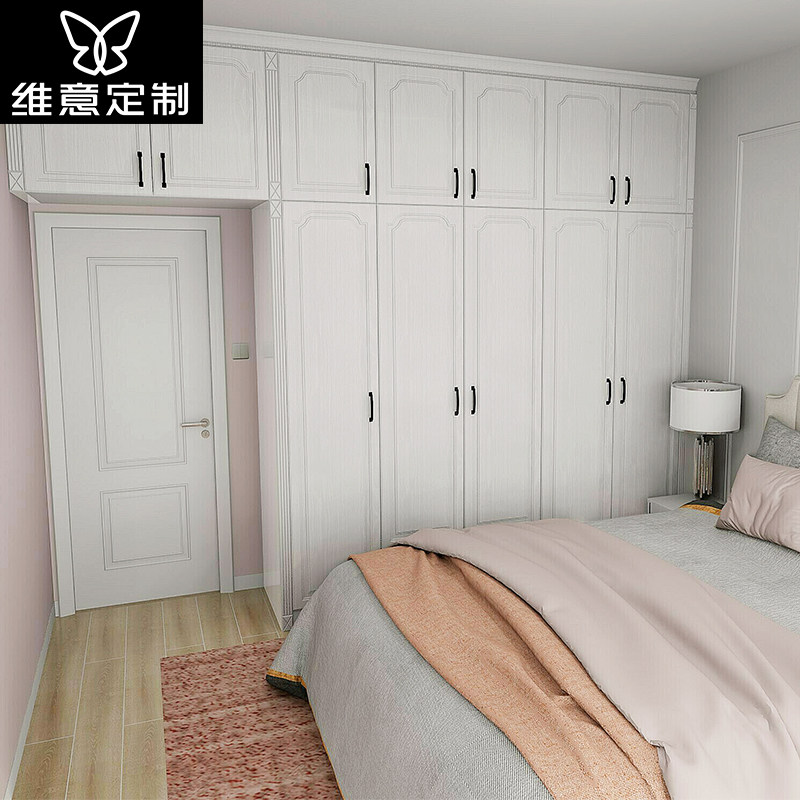 维意定制整体走入式衣柜 现代简约卧室衣帽间推拉门衣柜全屋定制