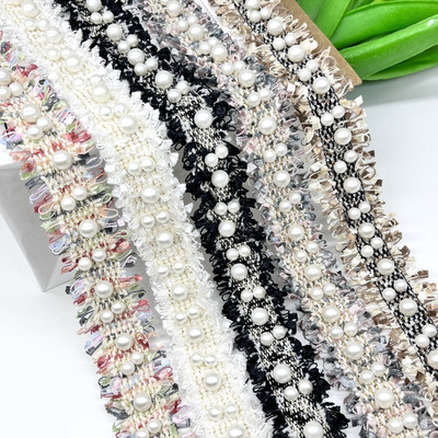 花边小香风重工珍珠DIY手缝