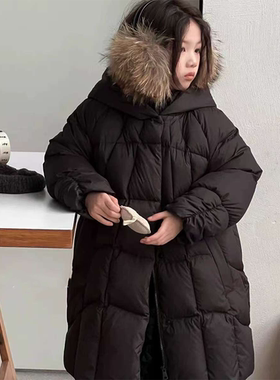 连帽羽绒服保暖外套中大童